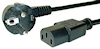 Cordon d'alimentation informatique 220 volts, Prises DIN, C13, C14, C19, C20
